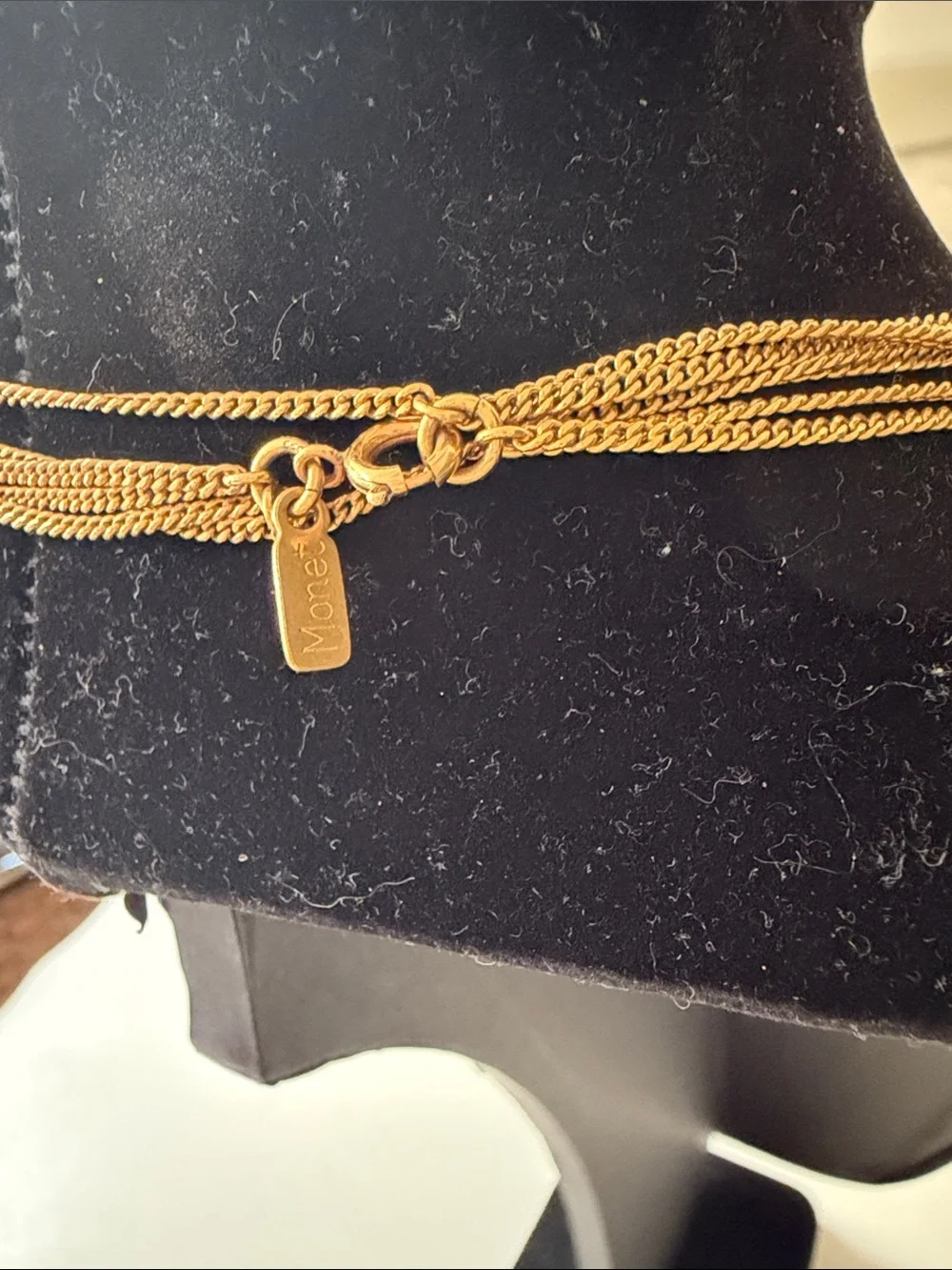 Monet Layered Gold-Tone Multi Strand Necklace